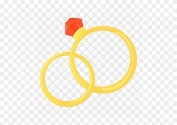 Cartoon Wedding Ring Bride Cartoon Ceremony Diamond - Wedding Rings Cartoon Png