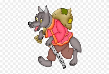 Cartoon Wolf Clip Art Images On A Transparent Background - Волк Из Сказки Теремок