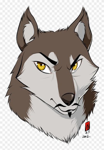 Cartoon Wolf - Clipart Library - صور وجه ذئب كرتون