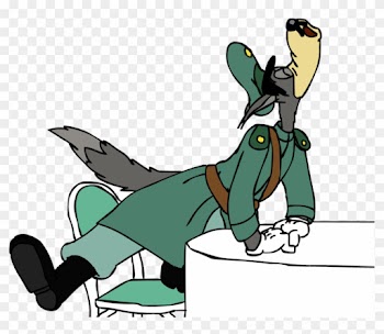 Cartoon Wolf Howling - Cartoon Wolf Howling At Girl