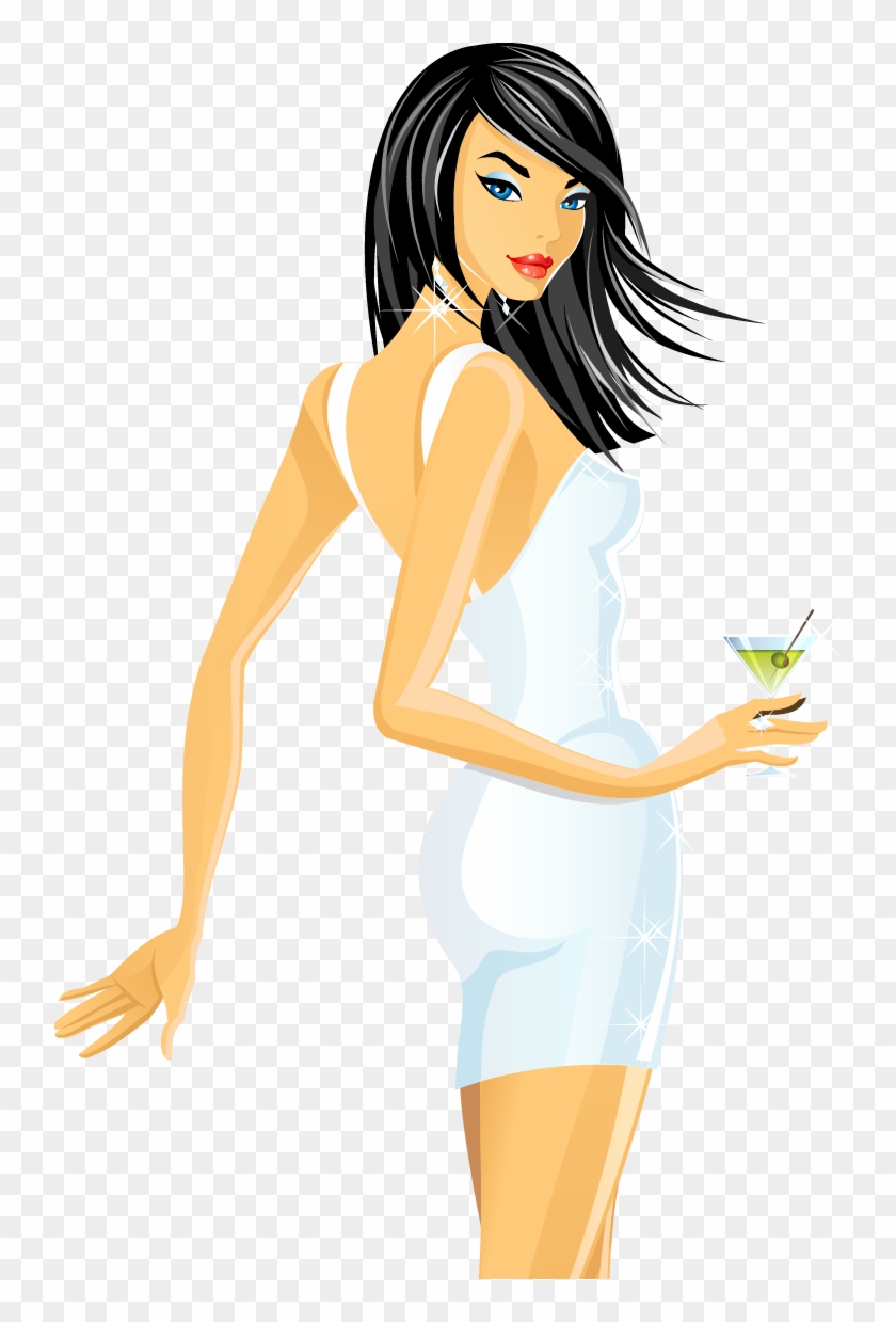 Cartoon Woman Girl Illustration - Cartoon Sexy Girl Png