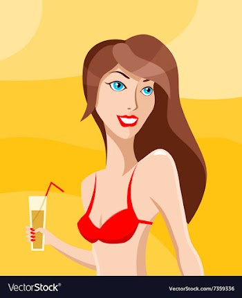 Cartoon woman vector image