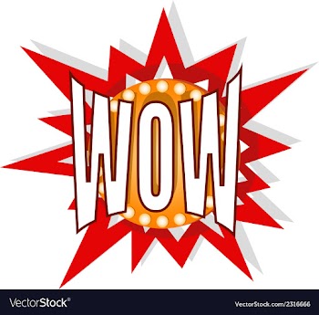 Cartoon WOW vector image