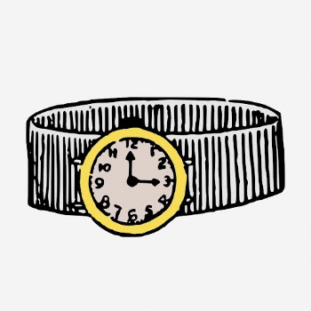 Cartoon wrist watch doodle, hand | Free Photo - rawpixel