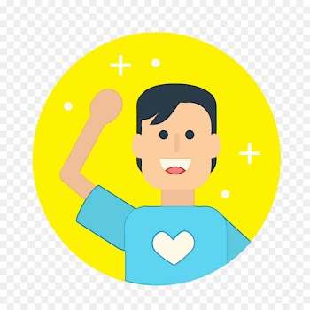 cartoon yellow circle clip art hand