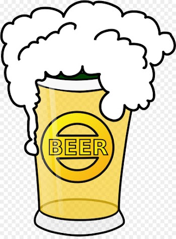 cartoon yellow clip art pint glass line art