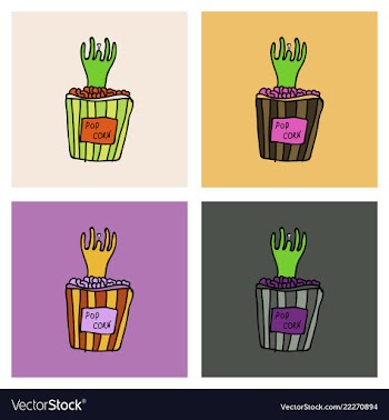 Cartoon zombie hand clip art vector image