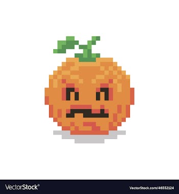 carved angry or scary face in a pumpkin