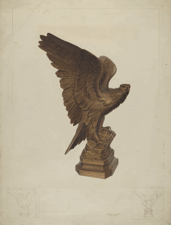Carved Eagle (c. 1938) by Edward | Free Photo - rawpixel