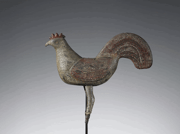 carved wooden rooster with glass | Free Photo - rawpixel