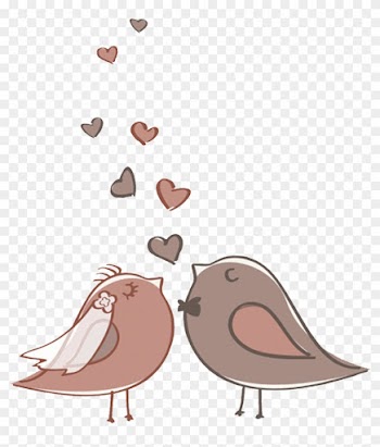 Casal De Passarinho Png - Cute Bird Vector Wedding