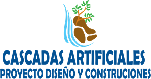 Cascadas y Fuentes Artificiales Perú Logo Vector