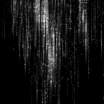 Cascading Dots and Lines Animation on Black Background
