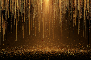 Cascading Golden Light Trails
