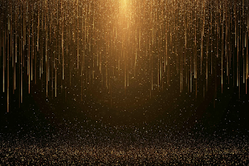 Cascading Golden Light Trails Background