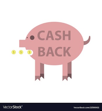 Cash back sale banner template design big sale vector image