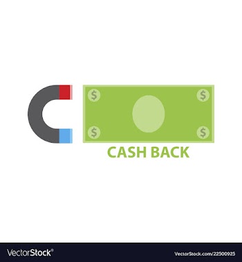 Cash back sale banner template design big sale vector image