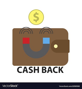 Cash back sale banner template design big sale vector image