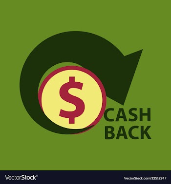 Cash back sale banner template design big sale vector image