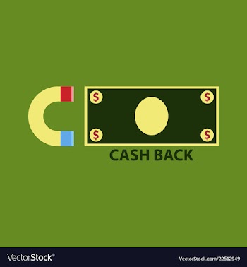 Cash back sale banner template design big sale vector image