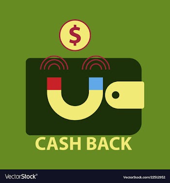 Cash back sale banner template design big sale vector image