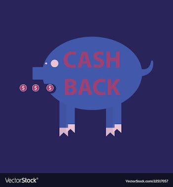 Cash back sale banner template design big sale vector image