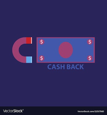 Cash back sale banner template design big sale vector image