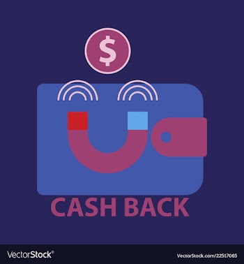 Cash back sale banner template design big sale vector image