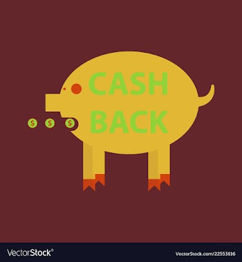 Cash back sale banner template design big sale vector image