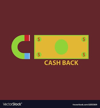 Cash back sale banner template design big sale vector image