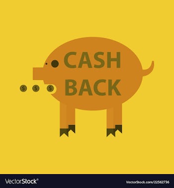 Cash back sale banner template design big sale vector image