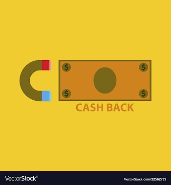 Cash back sale banner template design big sale vector image