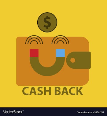 Cash back sale banner template design big sale vector image
