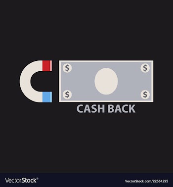 Cash back sale banner template design big sale vector image