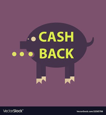 Cash back sale banner template design big sale vector image