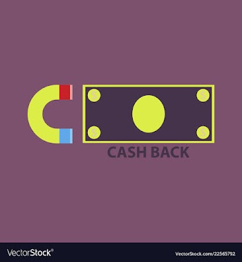 Cash back sale banner template design big sale vector image