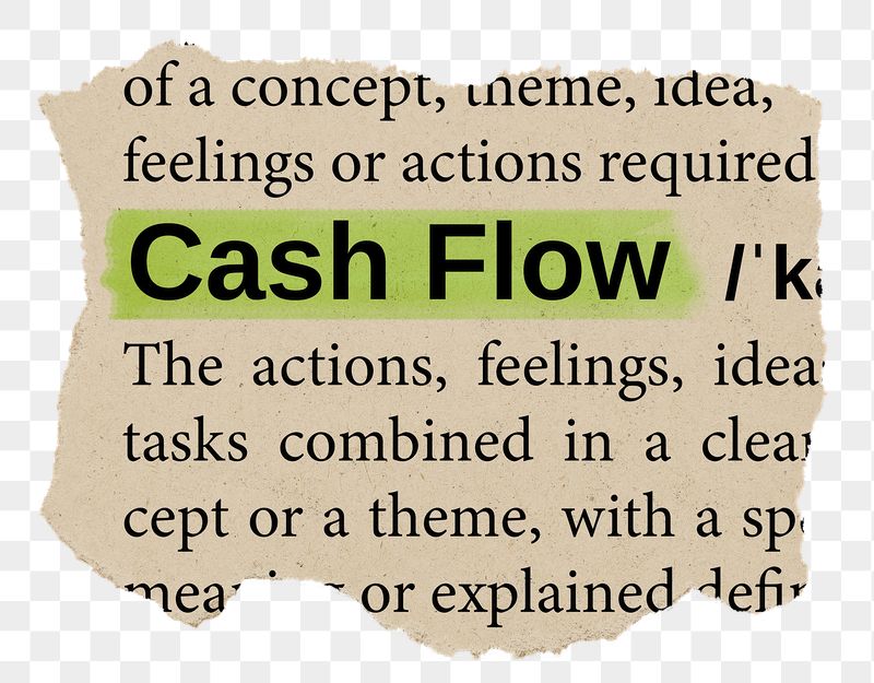 Cash flow png word sticker, | Free PNG - rawpixel