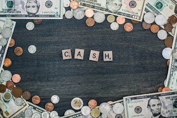 Cash Letter Tiles With Money