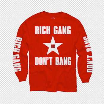Cash Money - Rich Gang Don't Bang Red Long Sleeve T-Shirt