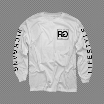 Cash Money - Rich Gang Life Style White Long Sleeve T-Shirt