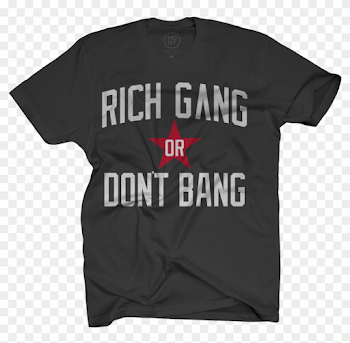 Cash Money Rich Gang Or Don T Bang Black T Shirt - Simple Plan ...
