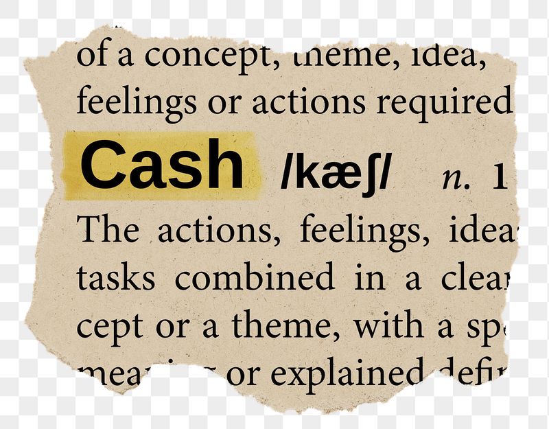 Cash png word sticker, torn | Free PNG - rawpixel