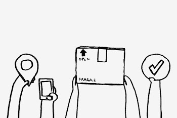 Cashless parcel delivery doodle psd… | Free stock illustration | High Resolution graphic