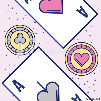 casino ace card chips fortune game image