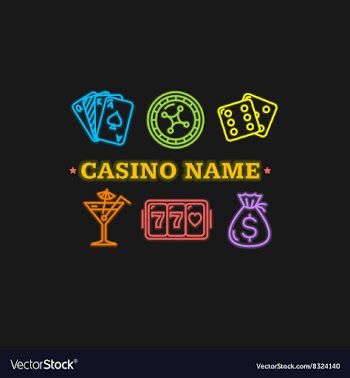  					Casino Concept Neon vector image														