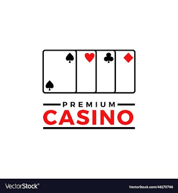 casino gambling cards game sign logo template