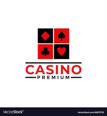 casino gambling cards game sign logo template