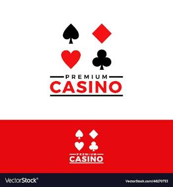 casino gambling cards game sign logo template