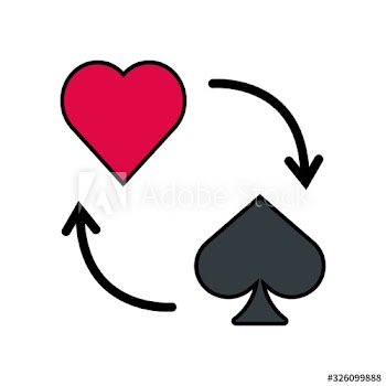 casino poker heart and spade figures
