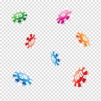 Casino token Playing card Poker Roulette, Scattered chips color digital floating buckle Free transparent background PNG clipart